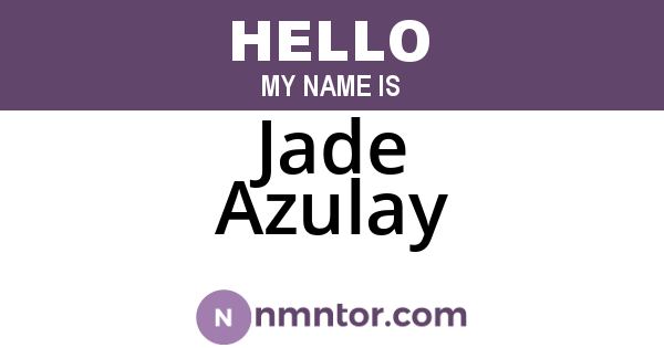 Jade Azulay