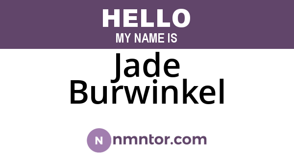 Jade Burwinkel