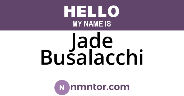 Jade Busalacchi