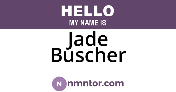 Jade Buscher