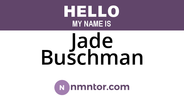 Jade Buschman