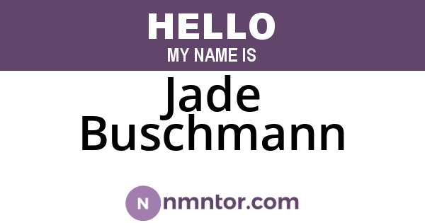 Jade Buschmann