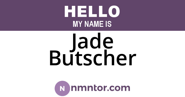Jade Butscher