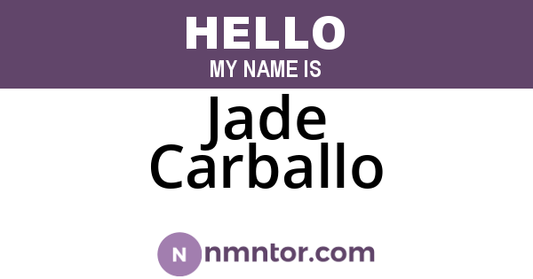 Jade Carballo
