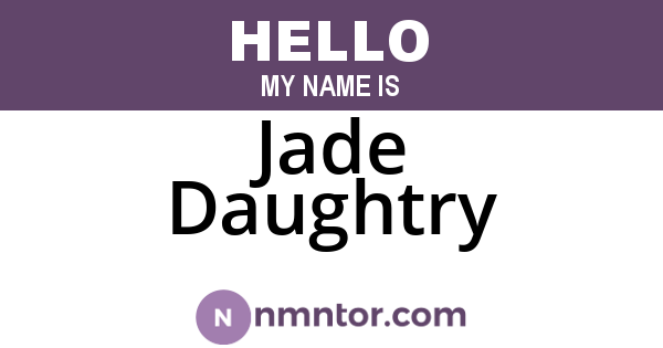 Jade Daughtry
