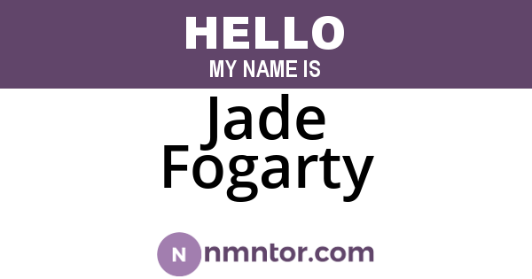 Jade Fogarty