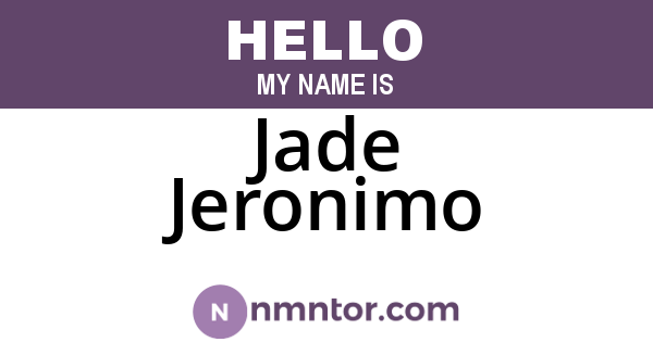 Jade Jeronimo