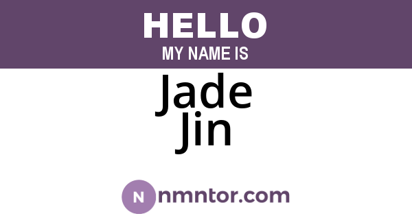 Jade Jin