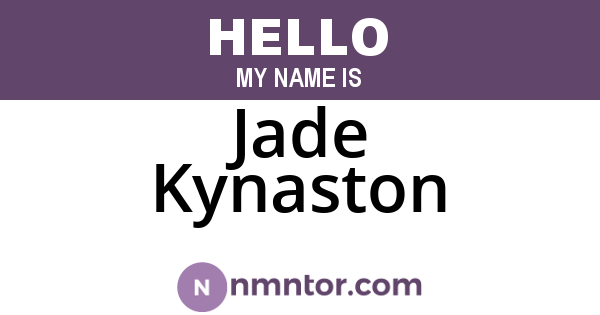 Jade Kynaston