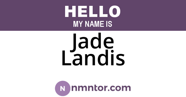 Jade Landis