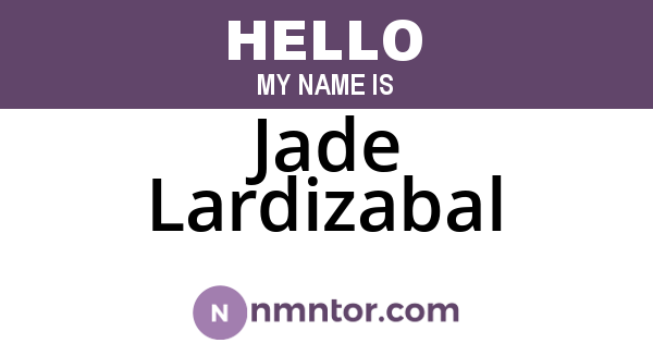 Jade Lardizabal