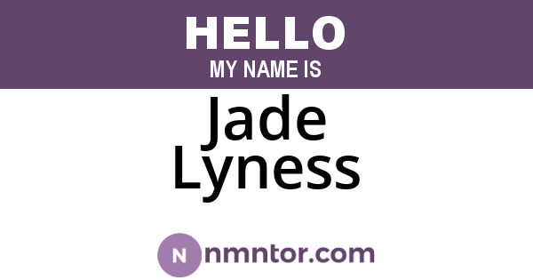 Jade Lyness