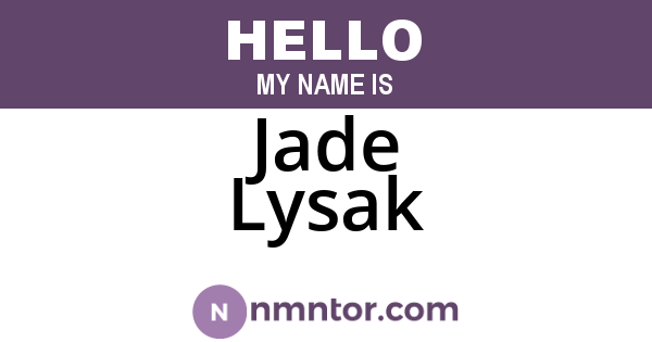 Jade Lysak