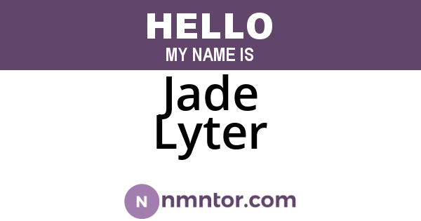 Jade Lyter