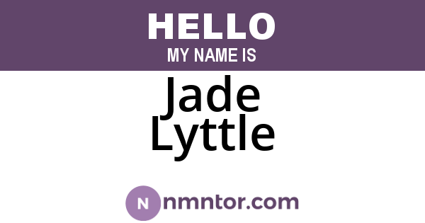 Jade Lyttle