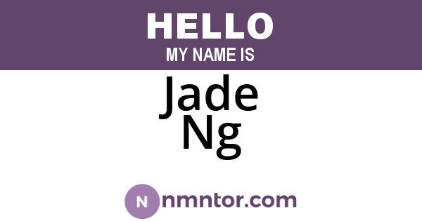 Jade Ng