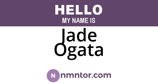 Jade Ogata