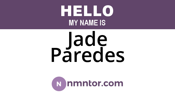Jade Paredes