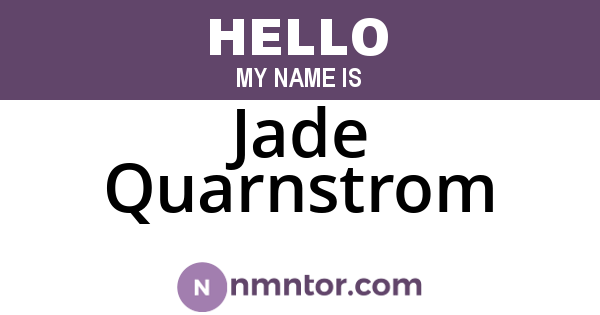 Jade Quarnstrom