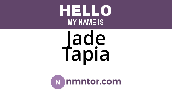 Jade Tapia