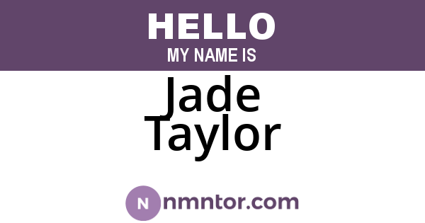 Jade Taylor