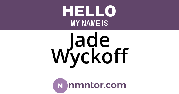Jade Wyckoff