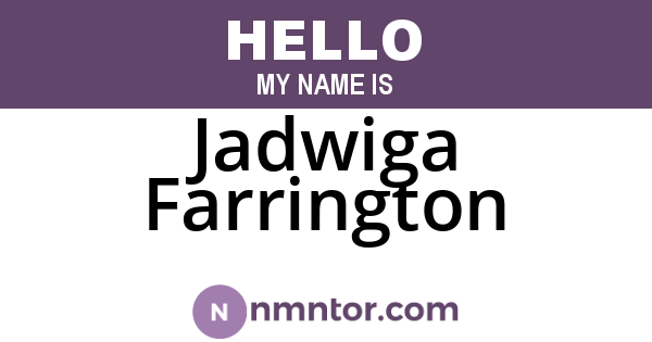 Jadwiga Farrington