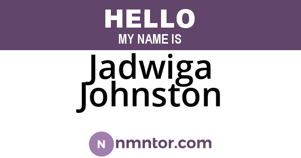 Jadwiga Johnston