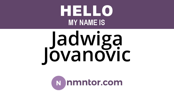 Jadwiga Jovanovic