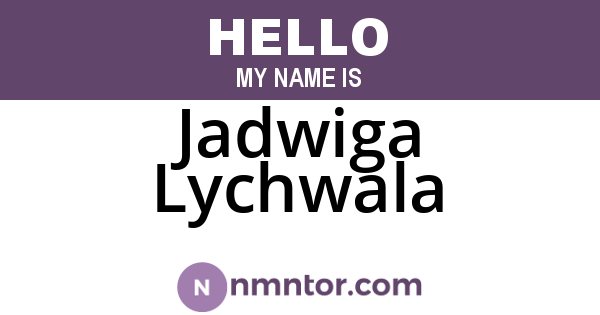 Jadwiga Lychwala