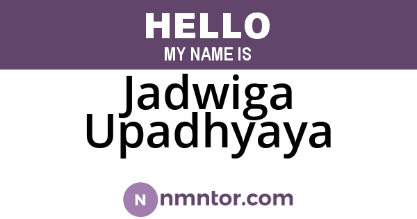 Jadwiga Upadhyaya