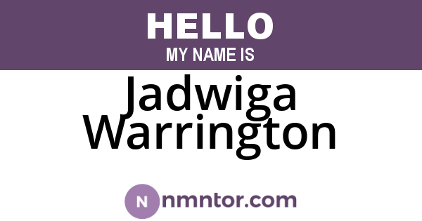 Jadwiga Warrington