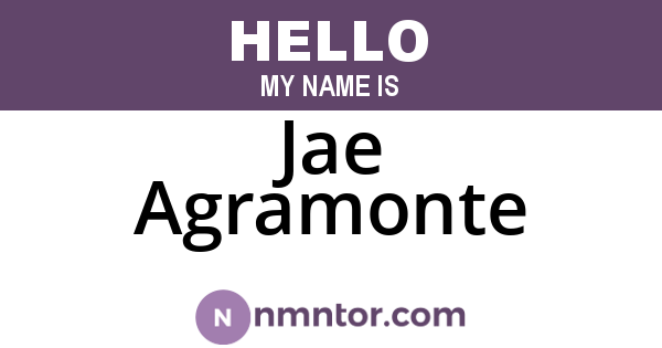 Jae Agramonte