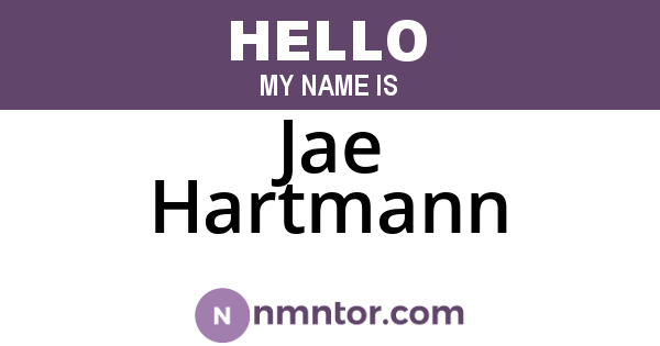 Jae Hartmann