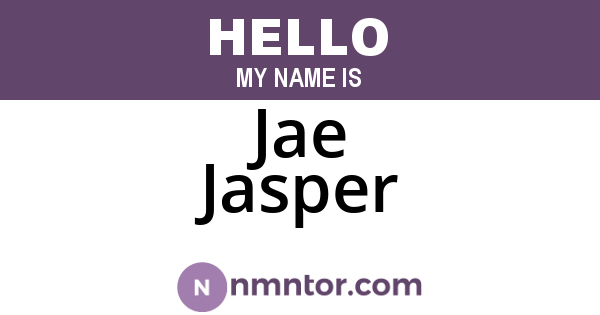 Jae Jasper