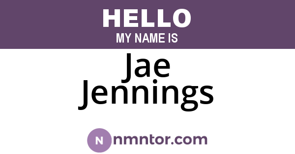 Jae Jennings
