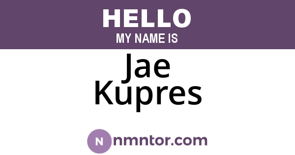 Jae Kupres