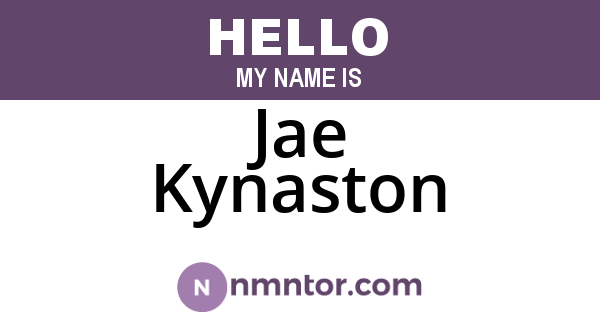 Jae Kynaston