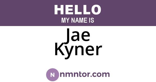 Jae Kyner