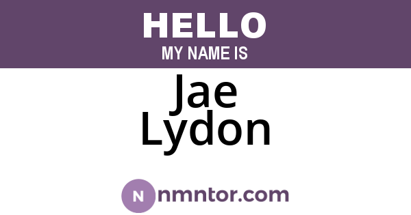 Jae Lydon
