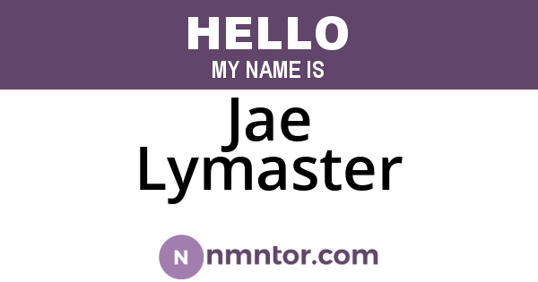 Jae Lymaster