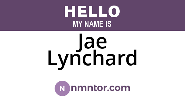 Jae Lynchard