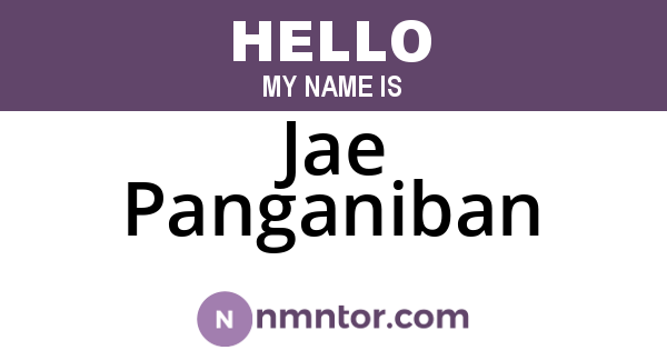 Jae Panganiban