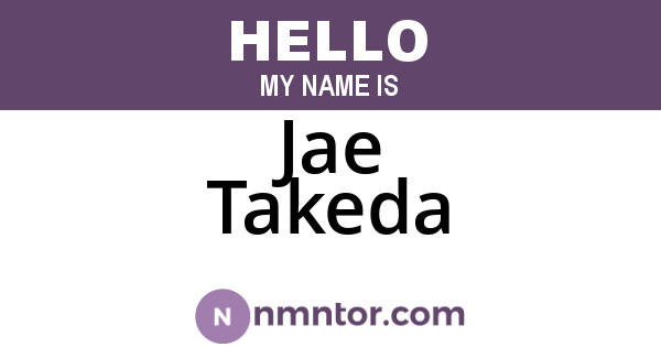 Jae Takeda