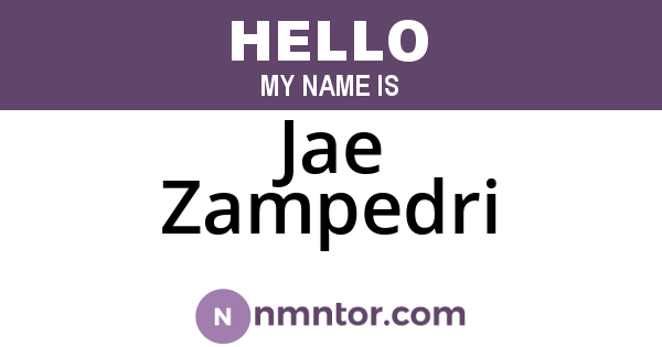 Jae Zampedri