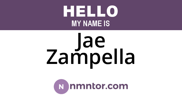 Jae Zampella