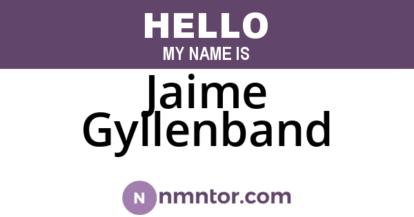 Jaime Gyllenband