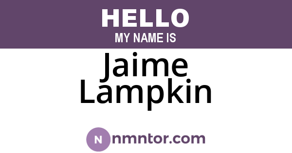 Jaime Lampkin