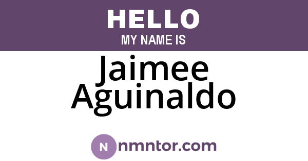 Jaimee Aguinaldo