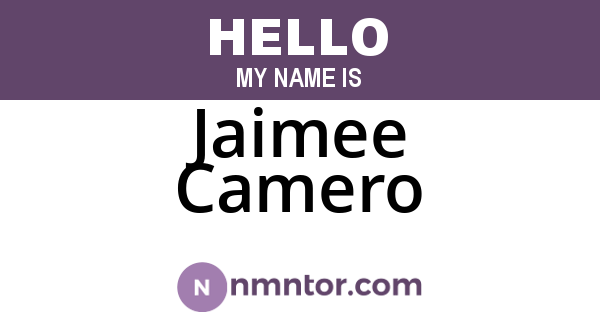 Jaimee Camero